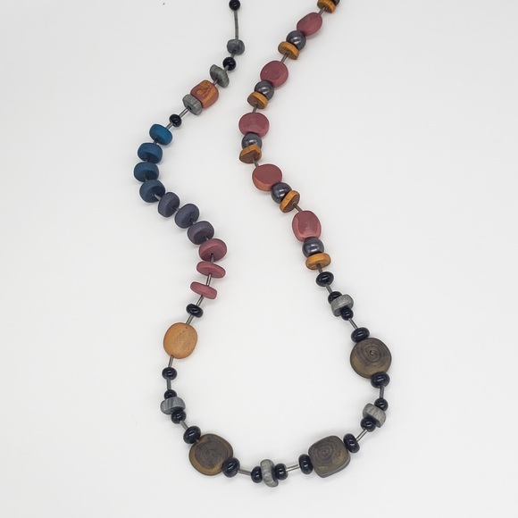 Handmade Polymer Bead Necklace - Picture 2 of 9